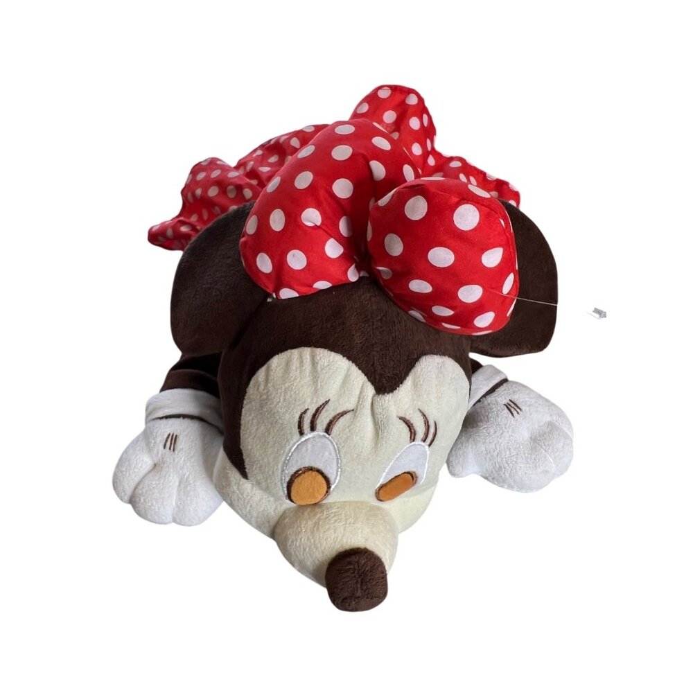 Disney Minnie Mouse Plush Tissue Box Cover Red Polka Dot Dress 3D Decorative